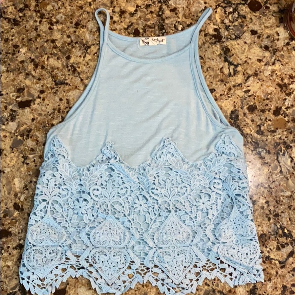 Baby blue tank top